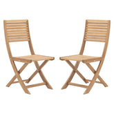 Naterial Solaris II Origami Dining Chairs Set Of 2pcs Acacia FSC Honey Wood